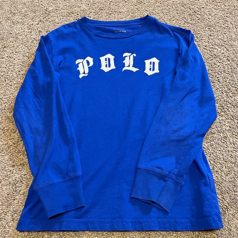 Polo by Ralph Lauren Boys Long Sleeve Blue Shirt